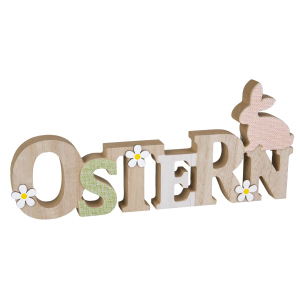 Holz Schriftzug - Ostern - ca. 29,5 x 2,5 x 13 cm