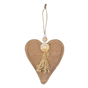 Dekohänger - Herz  - altrosa - ca. 12,5 x 4 x 15,5 cm