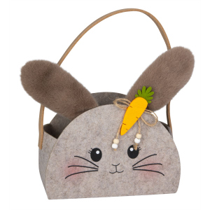 Geschenktasche - Hase mit Karotte - ca. 18,5 x 8,5 x 21,5 cm