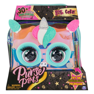 Purse Pets - Holographisches Einhorn - Tasche mit Sound