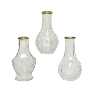 Vase - aus Glas - ca. 8 x 11,5 cm - 1 Stück