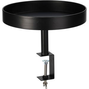 Tablett zum Anklemmen - Ø 28 cm - schwarz
