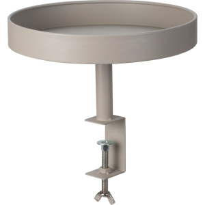 Tablett zum Anklemmen - Ø 28 cm - beige