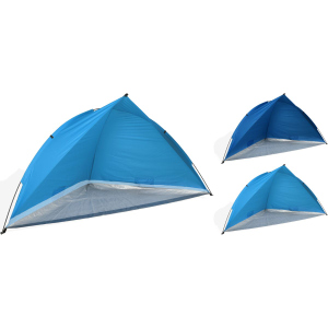 Strandzelt - aus Polyester - ca. 260 x 110 cm - blau - 1 Stück