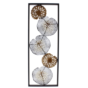 Wandbild - Seerosenblätter - ca. 30 x 3 x 83 cm