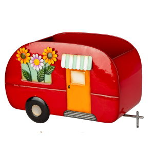 Pflanztopf Wohnwagen - ca. 33 x 14 x 19 cm