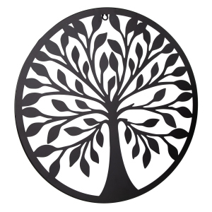 Dekohänger - Lebensbaum - schwarz - Ø ca. 45cm