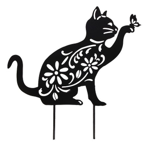 Pflanzenstecker - Katze - ca. 35 x 30 cm