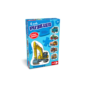 Erstes Spielen - 6 erste Puzzles - Fahrzeuge 