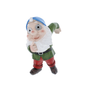 Zwerg stehend mit Solar LED - ca. 15 x 11 x 21,5 cm