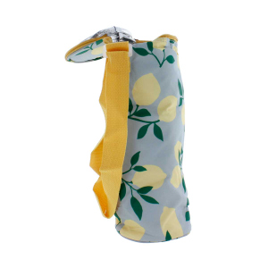 Flaschenkühltasche Zitronen - ca. 11 x 33 cm
