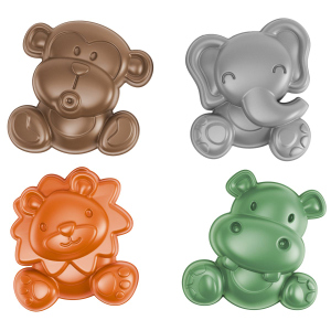 Sandförmchen-Set - Tiere - 4 Stück