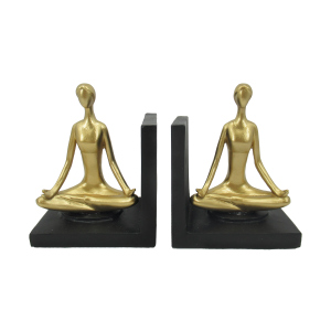 Buchstützen - Yogafiguren - ca. 15 x 10,5 x 19,5 cm - 2 Stück