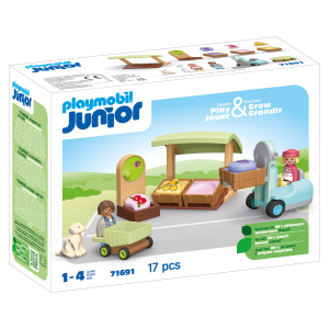 Playmobil® 71137 - Bio-Marktstand & Gabelstapler - Playmobil® Junior