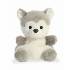 Plüsch Hund - Busky Husky - grau/weiß - ca. 13 cm 