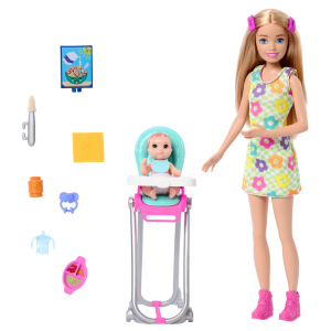 Barbie - Skipper Blond - Babysitter Spielset 