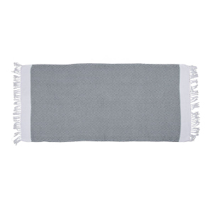 Premium Strandtuch - ca. 80 x 170 cm- grün/weiß