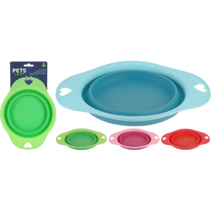 Hundezubehör - Hundenapf - faltbar - ca. 19 x 8 cm - 1 Stück