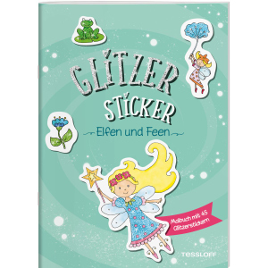Glitzer Sticker Malbuch - Feen und Elfen