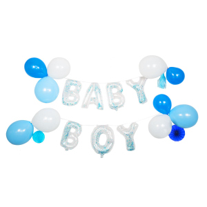 Luftballon - Girlande - Baby Boy - 23-teilig