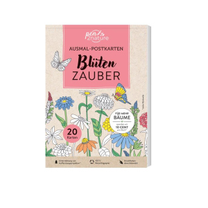 Ausmal-Postkarten - Blütenzauber - 20 Karten