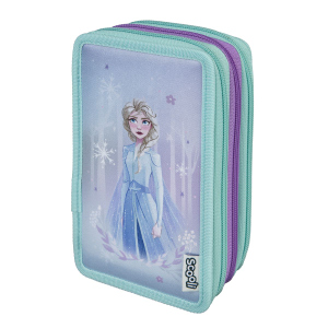 Frozen - Scooli - Federmäppchen - 3 Fächer - 30-teilig