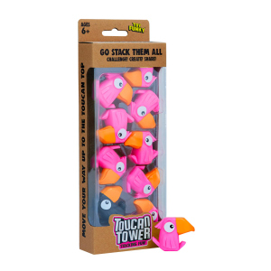 Toucan Tower - Stacking Fun - pink