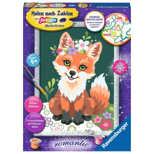 Malen nach Zahlen - Romantic - Blumiger Fuchs