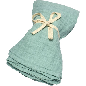 Mulltücher - aus Baumwolle - 60 x 60 cm - 3 Stück - grün