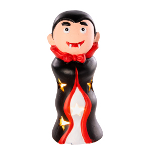 Dracula stehend mit LED - ca. 7 x 6,5 x 16,5 cm