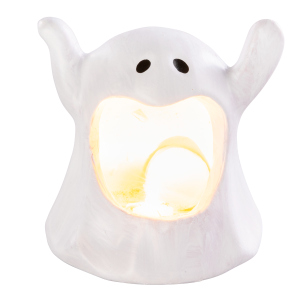 Geist stehend mit LED - ca. 10,5 x 10 x 10 cm