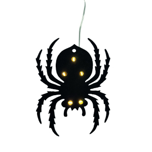 Dekohänger Spinne mit LED - ca. 15 cm