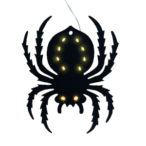 Dekohänger Spinne mit LED - ca. 25 cm