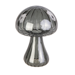 Pilz - schwarz transparent - ca. 7 x 10 cm