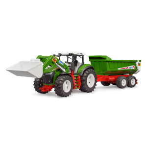BRUDER - 03452 - Roadmax - Traktor mit Frontlader und Kippanhänger