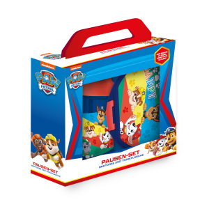 Paw Patrol - Pausen-Set - Brotdose und Trinkflasche - blau/rot