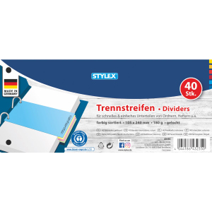 40 Trennstreifen - farbig
