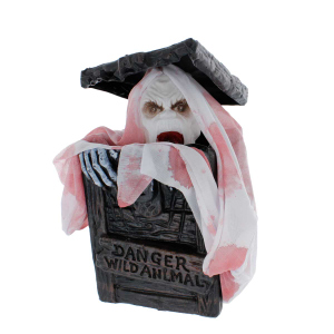 Halloweendeko - Box mit Schädel - ca. 30 x 16 x 16 cm