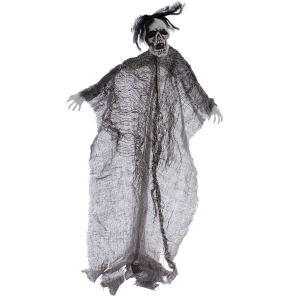 Hängedeko - Halloween - Geist - braun/schwarz - ca. 61 x 41 cm