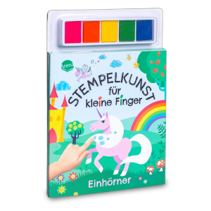 Stempelkunst für kleine Finger - Einhörner