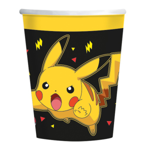 Pokémon - 8 Becher - ca. 250 ml - schwarz/gelb