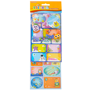 Besttoy - Geschenkaufkleber zum Beschriften - Weltall