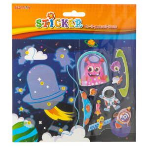 Besttoy - DIY - Stickerkarte - Weltraum