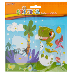 Besttoy - DIY - Stickerkarte - Dinosaurier