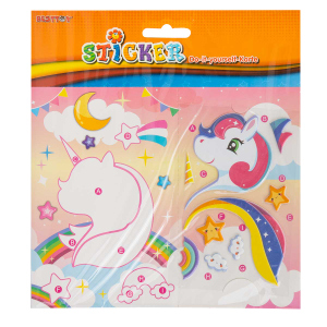 Besttoy - DIY - Stickerkarte - Einhorn
