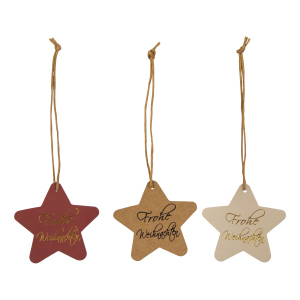 Geschenkanhänger - Frohe Weihnachten - ca. 6 cm - 12 Stück