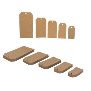 Geschenkanhänger - braun - verschiedene Größen - 100 Stück