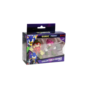 Sonic Prime - Sammelfiguren - 2er Pack - Knuckles BCM und Amy