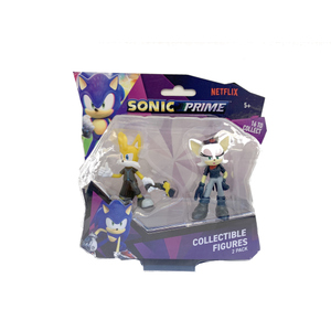 Sonic Prime - Sammelfiguren - 2er Pack - Rebel Rouge und Tails Nine