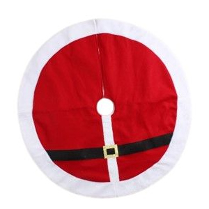 Baumdecke rund Weihnachtsmannkostüm - ca. 90 cm